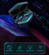 G30 Bluetooth Gaming Headset(Bluetooth 5.0/Cyberpunk Design/Ergonomic Design)